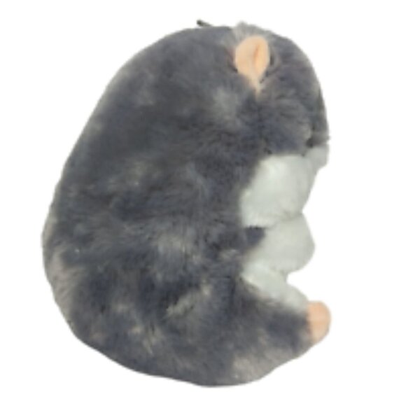 Nanco Gray White Hamster Gerbil Plush Stuffed Animal 10 Inch - Picture 2 of 5
